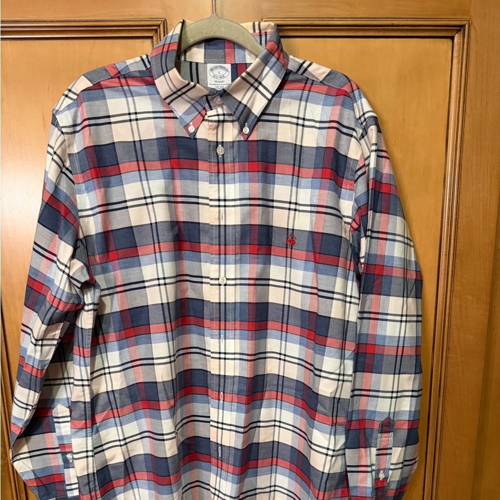 Brooks Brothers Multicolor Plaid Button Down Shirt